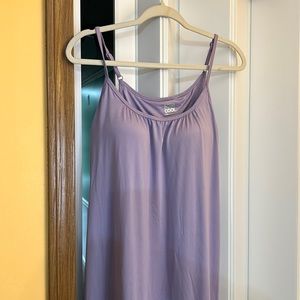 NWT soft and swingy jersey dress with built in bra and stretchy straps.